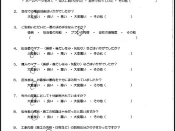八戸市 屋根塗装・外壁塗装 S様の声